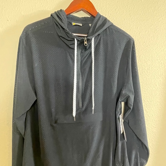 Zella lightweight mesh fabric swimsuit coverup NWT  with hood - Picture 4 of 7